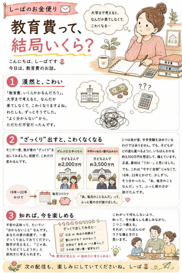 教育費についてのお便り