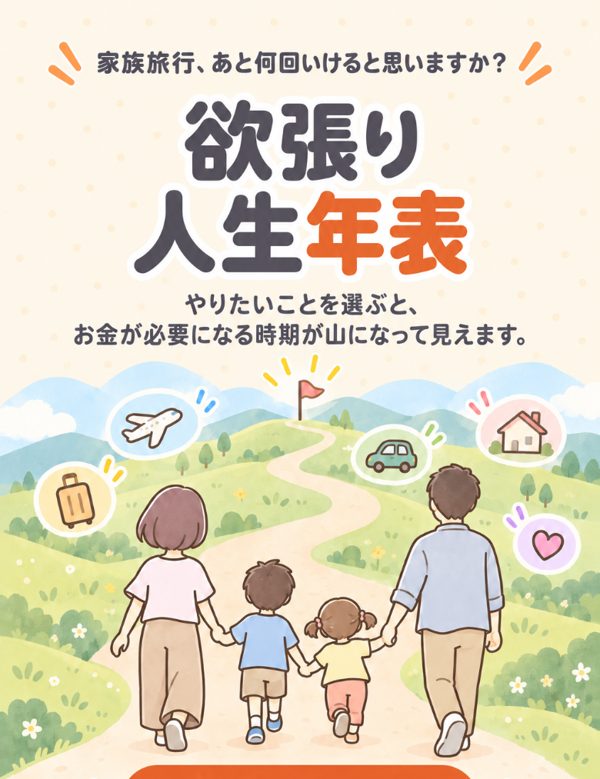 欲張り人生年表の最初の画面